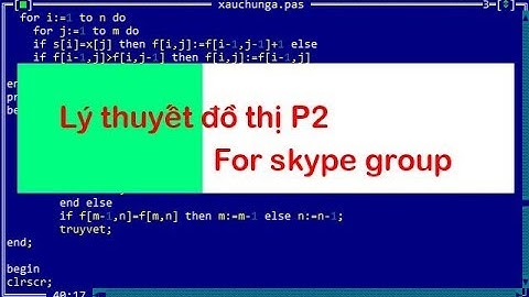 Lý thuyết đồ thị P2 - Tài liệu dành riêng cho nhóm - Thầy Quách Văn Lượm