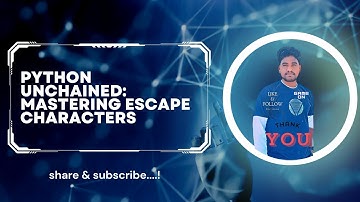 Python Unchained: Mastering Escape Characters