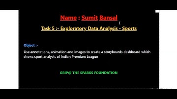 Task 5 - Exploratory Data Analysis -Sport | The Spark Foundation | #GRIPOCT21