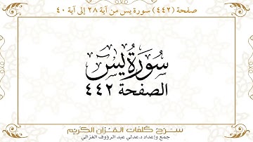 صفحة 442 سورة يس من آية 28 إلى آية 40