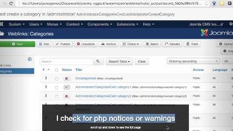 Codeception Rercorder with Joomla tests