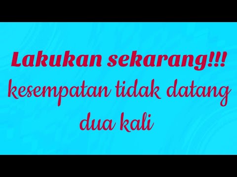 Video: Lakukan sesuatu dua kali?