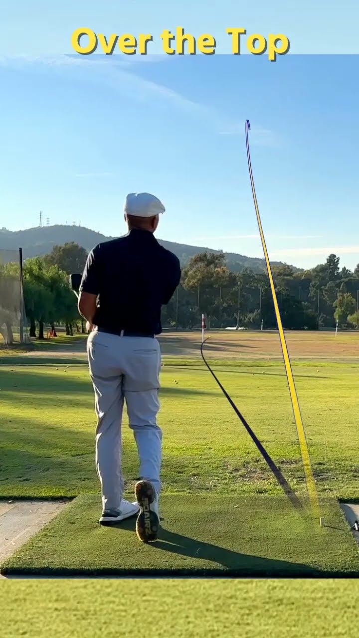 I swing Over the Top from an inside position. #OTT #MiracleSwing #golf #golftips