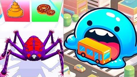 Master spider web shooter Run vs super Slime black Hole games - All levels Max ( New Update )