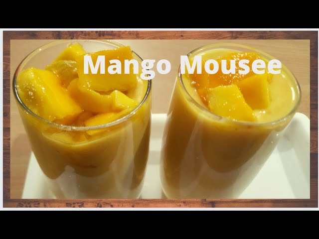 Instant And Chilled Mango Mousse Recipe | Make Mango Mousse with Only 3 Ingredients | Cook With Nikitas