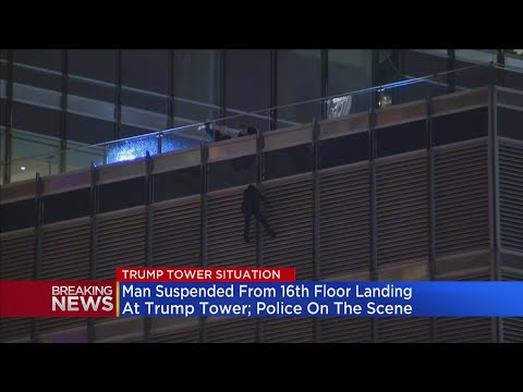 Man Dangles From Trump Tower, Threatens Suicide