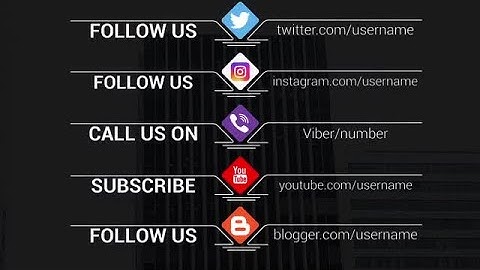 Stylish Social Media Lower Thirds After Effects Templates