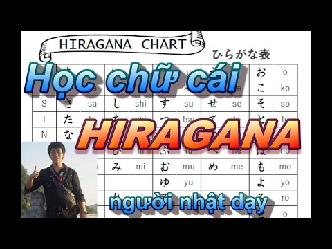 Học tiếng Nhật " chữ cái HIRAGANA" người Nhật Kiboo dạy.日本語学習テーマ「ひらがな」