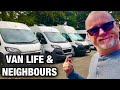 how do you get on with your neighbours living in a van full time