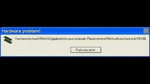 Microsoft Sam reads funny Windows error messages PART 1