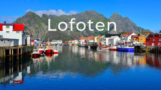 🇳🇴Fly over Norway Lofoten islands in 4K the most beautiful arctic landscape by Drone/cinematic