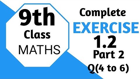 9th class Maths exercise 1.2 Q (4 to 6)! Matrices! negative of matrices! transpose of Matrices!
