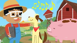F-A-R-M 🚜 Song 🎶 Learn with Pigs, Cows, Ducks & More! | Nursery Rhymes for Kids | ANDI & WALLY