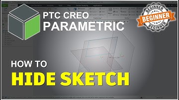 Creo How To Hide Sketch In Drawing Tutorial