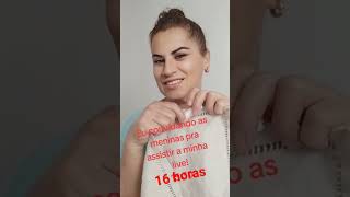 Live de bordado em bainha aberta