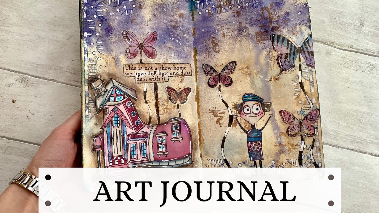 Art Journal with Elena Zinski Art! - YouTube