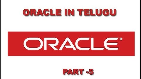 Oracle Video Tutorial In Telugu What is RDBMS and how it is different from flat files Part 5
