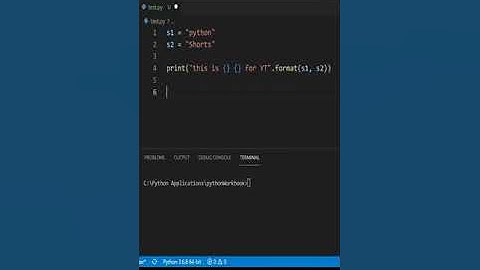 This is how you interpolate strings in python | String interpolation in python #Shorts