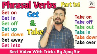 PHRASAL VERBS GET & TAKE// Get & take in Phrasal verbs