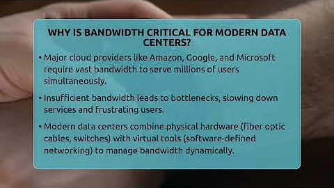 Why Is Bandwidth Critical For Modern Data Centers? - Talking Tech Trends