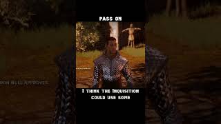 pass on — Dragon age : Inquisition dialogue scene