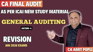 Revision Lect 4-CA Final Advanced Auditing-General Auditing (SA-240)-Jan