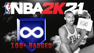 100+ BADGES ON NBA 2K21 NEXT GEN - MOST BADGES POSSIBLE