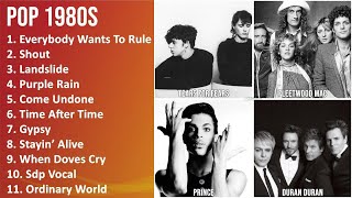 POP 1980s Mix - Tears for Fears, Fleetwood Mac, Prince, Duran Duran - Everybody Wants To Rule Th...