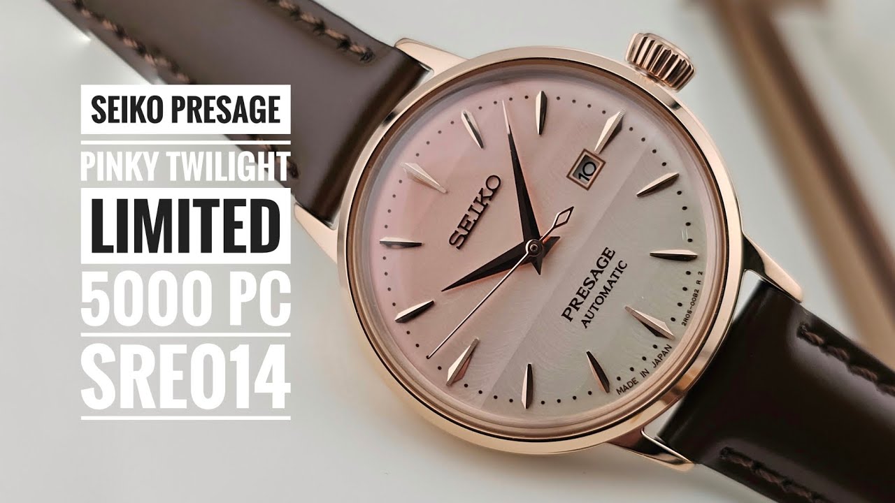 Seiko Presage Automatic Star Bar Pinky Twilight Limited