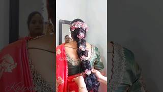 Real Bride కి Engagement Hairstyle / Kalpana Trends / #shorts screenshot 2