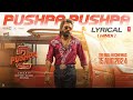 Pushpa pushpa lyricalpushpa 2 the rule  allu arjun sukumar rashmika mikanaksh fahadh f dsp