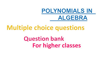 #polynomials_in_algebra #mcq #for_higher_classes