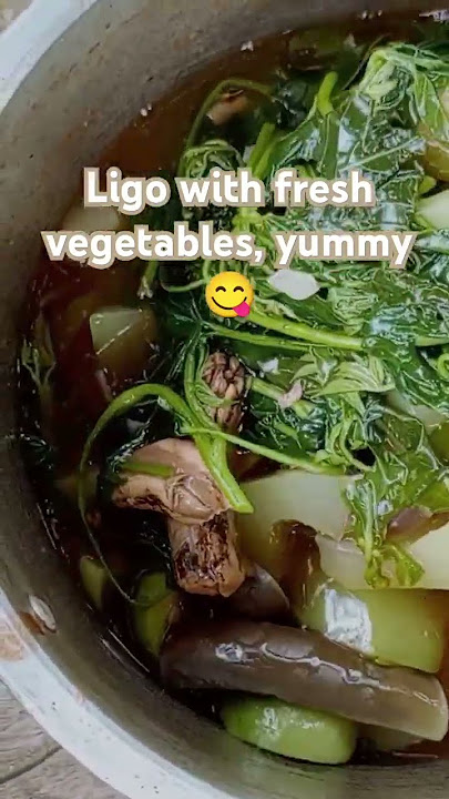 Ligo with fresh vegetables #asmrvideo #food #shortvideo #filipinofood #yummy #enjoyeating #enjoylife