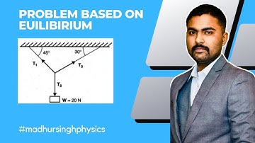 Problem based on equilibrium|Find tension |IIT|NEET|#madhursinghphysics