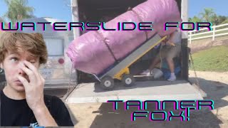 Picking Up GIANT Waterslide from Tanner Fox’s House
