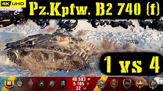 World of Tanks Pz.Kpfw. B2 740 (f) Replay - 11 Kills 1.3K DMG(Patch 1.6.1)