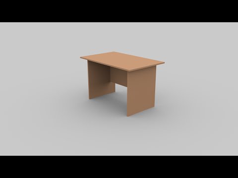 Простые вещи в Blender Как рисовать мебель? (Офисный стол)