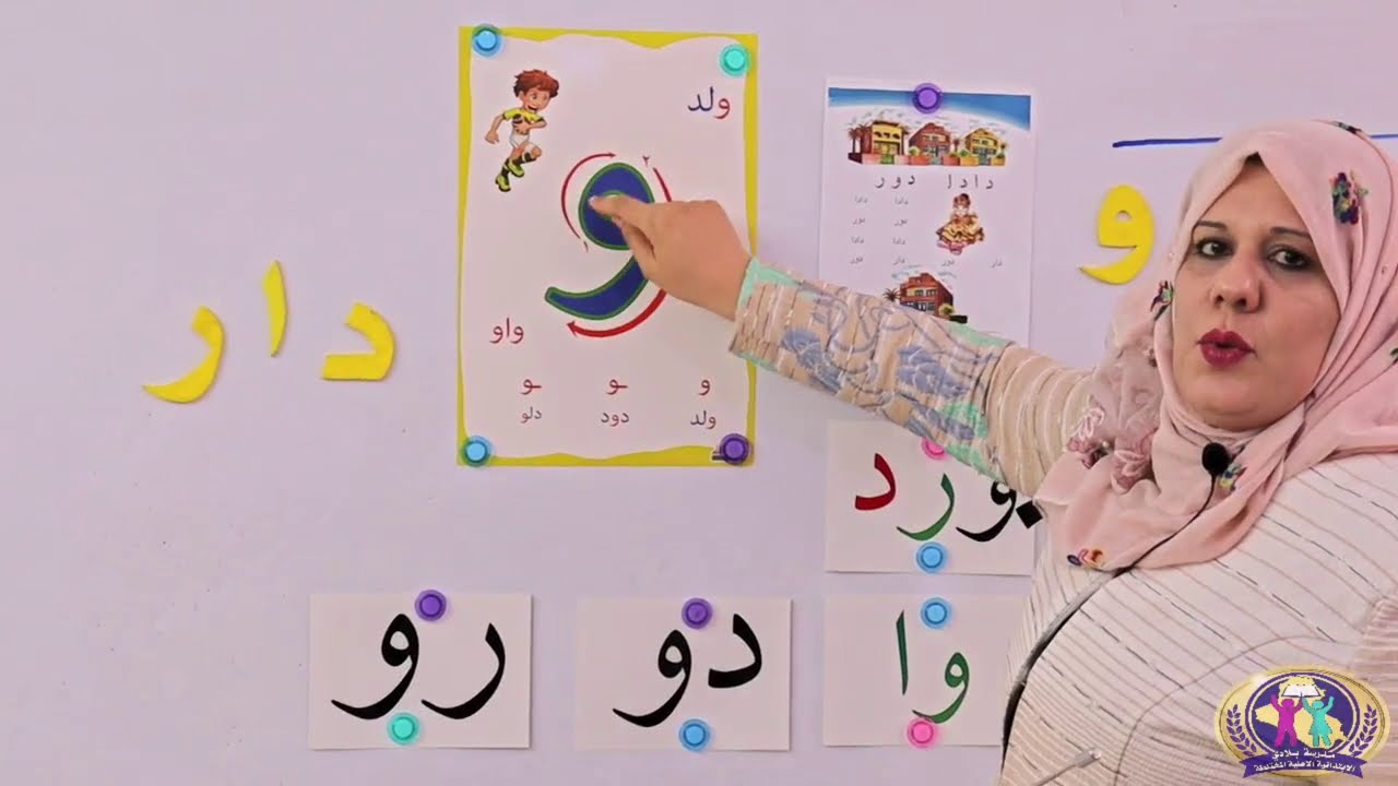 قراءتي للصف الأول الابتدائي - الدرس الثاني: حرف الواو