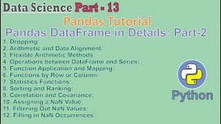 data science Part - 13 pandas dataframe in details part