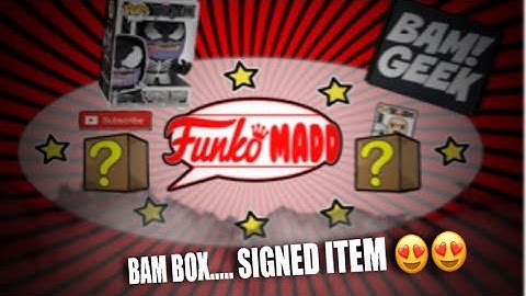 BAM BOX GEEK UNBOXING..... AMAZING SIGNED ITEM 😍😍😍