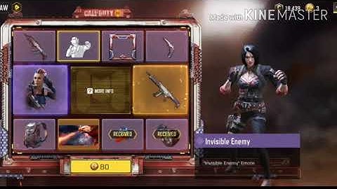 Invisble Enemy Emote Call of duty Mobile
