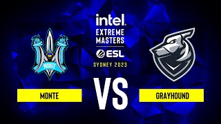 Monte vs. Grayhound - Map 2 [Anubis] - IEM Sydney 2023 - Group B