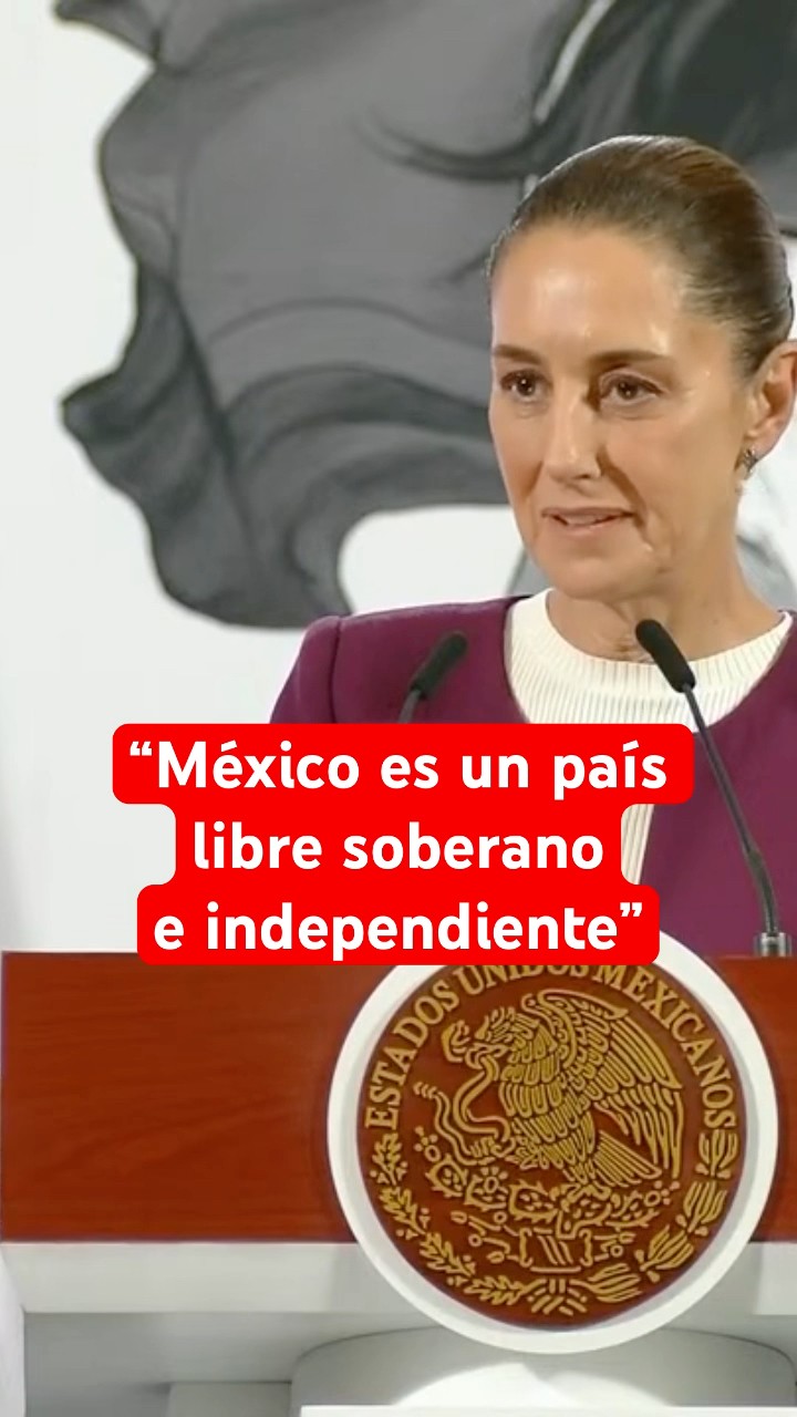 Sheinbaum rechaza la idea de Trump de anexar México con Canadá #shorts