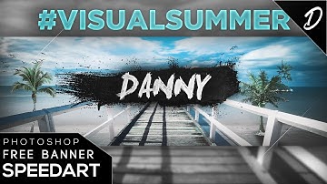 Twitter Header Speed Art - #VISUALSUMMER Contest - Photoshop CS6