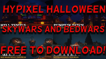 Hypixel Halloween Skywars and Bedwars Maps *FREE To Download* (No Adfly)