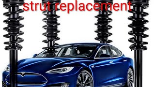 2012-2020 Tesla Model S rear strut replacement. Inner tire wear