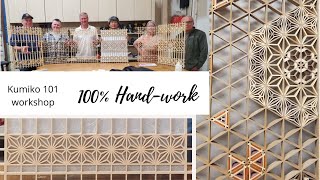 Kumiko Workshop / Kumiko making all by handwork #howtomakekumiko #kumikoclass
