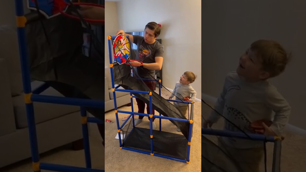 Throwback: Setting Up A Basketball Hoop From Our P.O. Box!