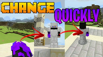 CHANGE CAMERA QUICKLY IN MCPE LIKE JAVA WITH ONE BUTTON OR THROW ITEMS