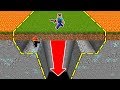 GIANT FLOOR HOLE TRAP! (IT WORKED!) - Minecraft Trolling